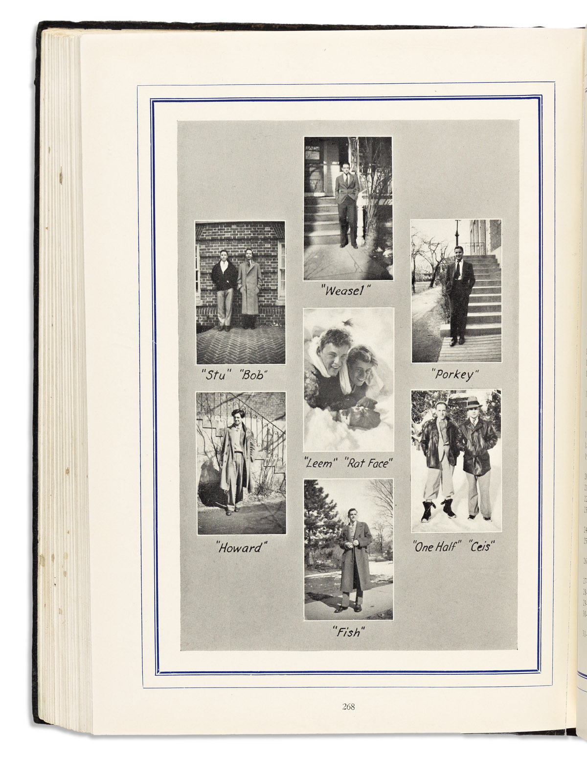 (PRESIDENTS.) Pair of yearbooks from the Choate School featuring student John F. Kennedy.